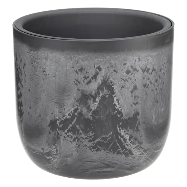 Горшок для цветов Idea Микрит Ø22 h23.28 см v10.96 л пластик серый