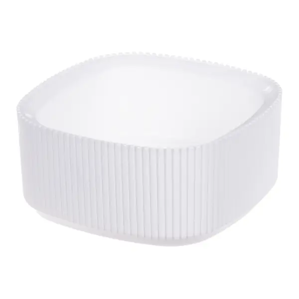 Горшок для цветов Idea Стрип 16.5x16.5x13.86 см v 0.9 л пластик белый