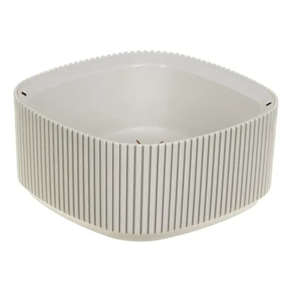 Горшок для цветов Idea Стрип 20x20x14.48 см v4.52 л пластик кремовый
