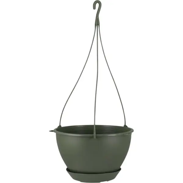 Горшок для цветов Ingreen Афина 25x25x15.5 см v4.5 л пластик северный мох