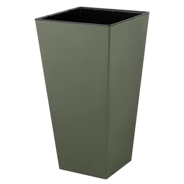 Горшок для цветов Ingreen Лондон Куб 30x30x56.4 см v34 л пластик тайга