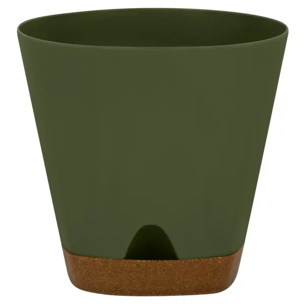 Горшок для цветов Ingreen Сандал 11x11x10.7 см v0.65 л пластик тайга