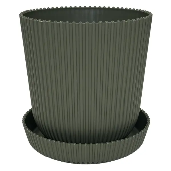 Горшок для цветов Тek.А.Тek 14x14x13.5 см v1.4 л пластик тайга