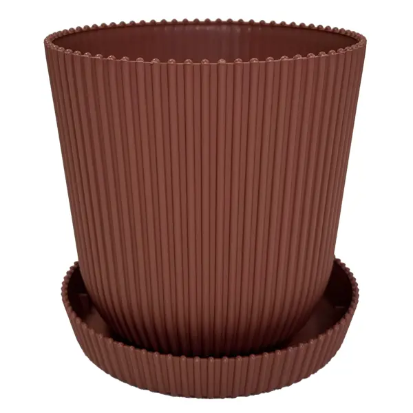 Горшок для цветов Тek.А.Тek 16x16x15.5 см v2.4 л пластик глина