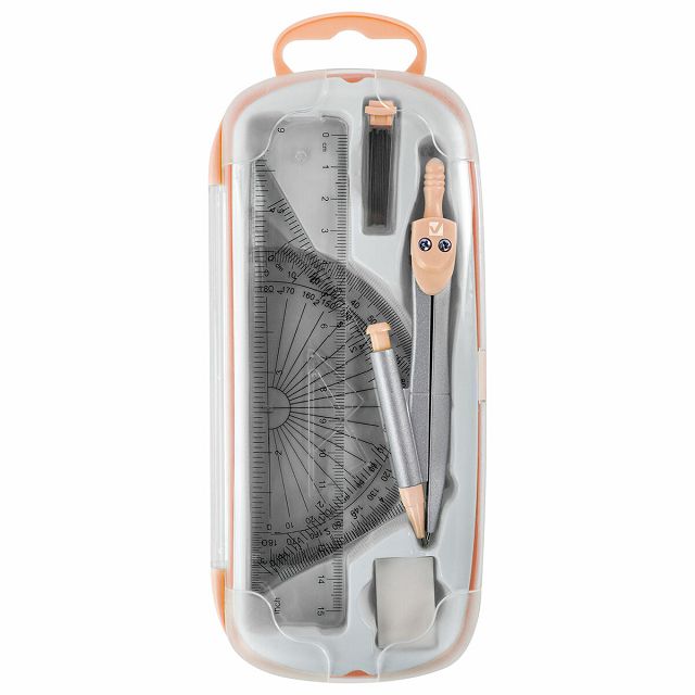 готовальня BRAUBERG school kit, 9 предметов