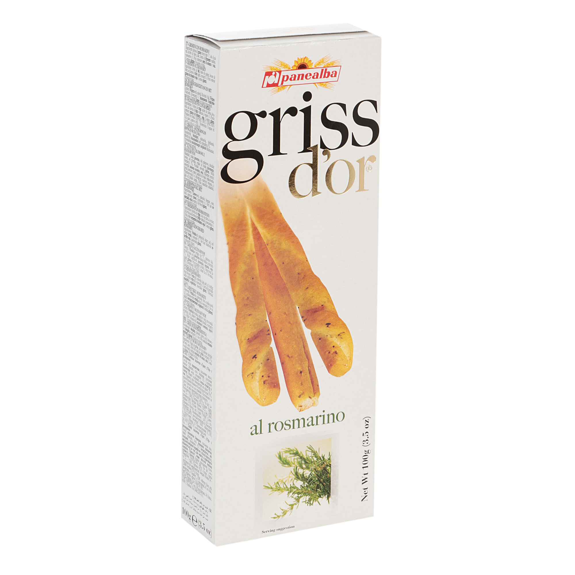 Гриссини Panealba griss d`or al rosmarino 100 г