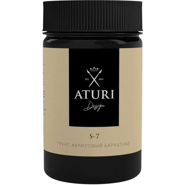 Грунт акриловый Aturi Design 350 г цвет чёрный матовый