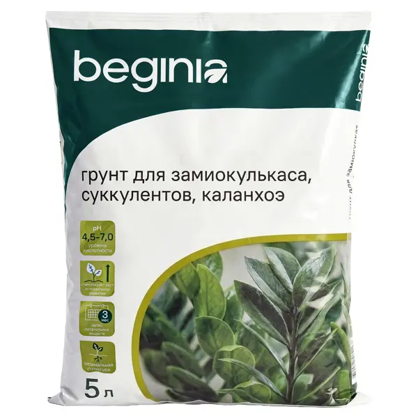 Грунт BEGINIA для суккулентов 5 л