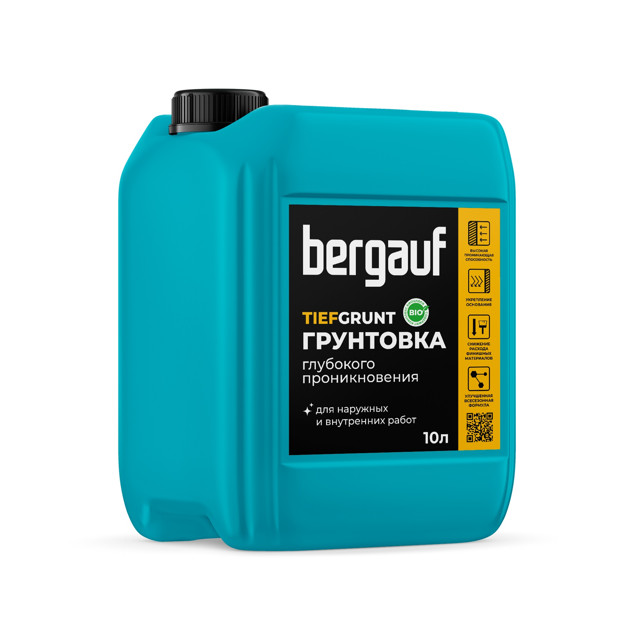 грунт BERGAUF Tiefgrunt U универсальный 10л, арт.Tiefgrunt 10