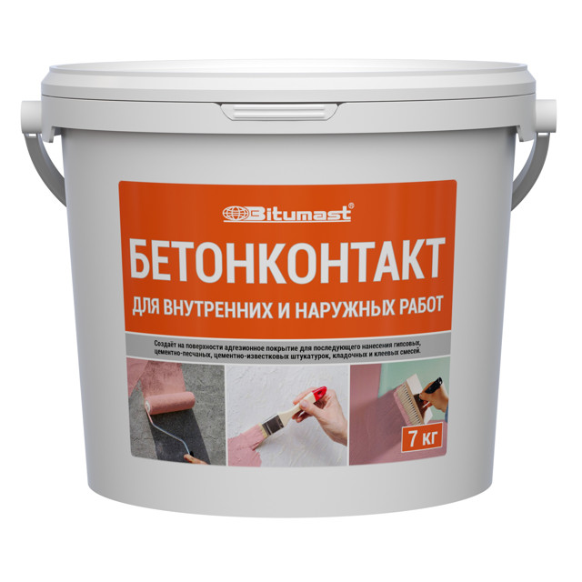 грунт бетонконтакт BITUMAST 7 кг, арт.250102