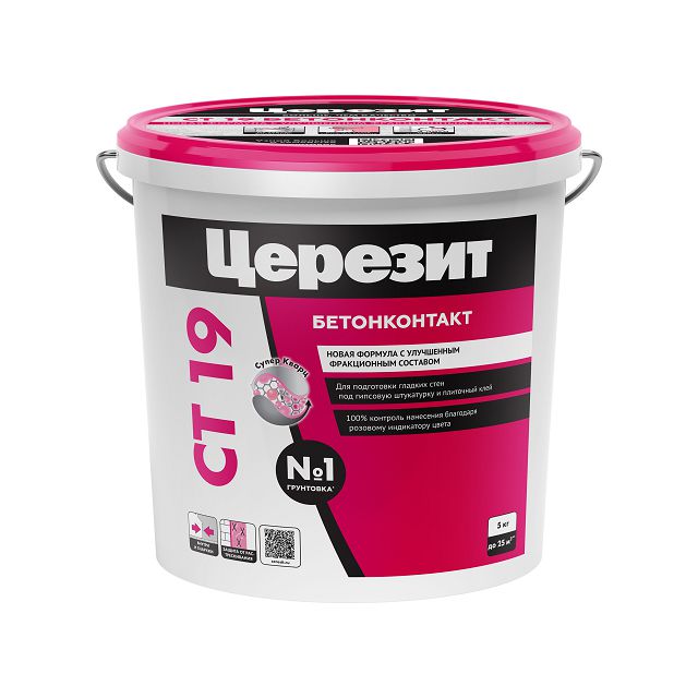 грунт Бетонконтакт CERESIT CT 19 5кг, арт.1505278