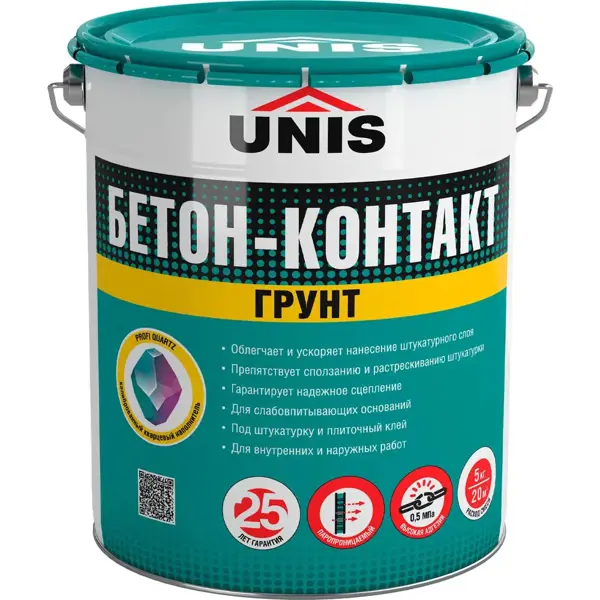 Грунтовка Бетонконтакт Unis Profi 5 кг