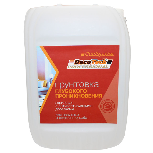 грунтовка DecoTech глубокого проникновения 10кг, арт.11931
