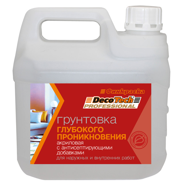 грунтовка DecoTech глубокого проникновения 3кг, арт.11932