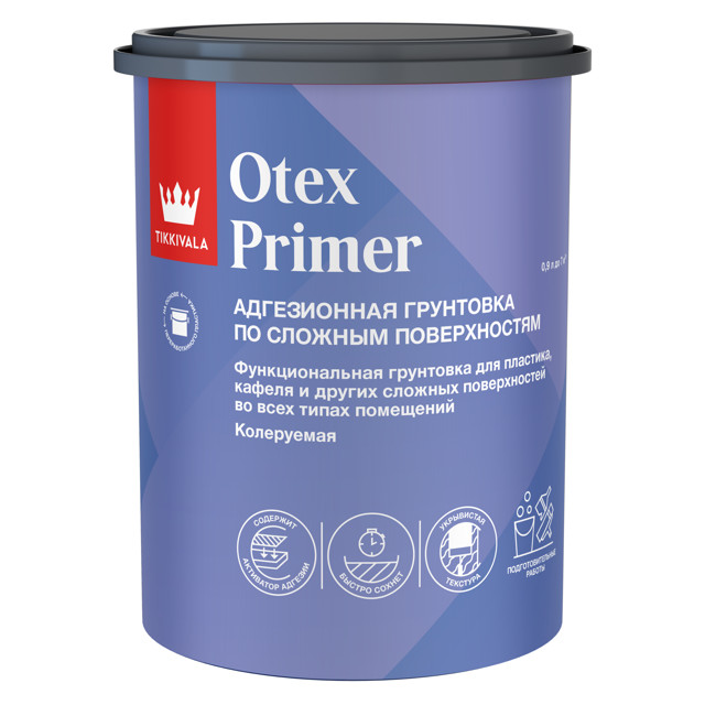 грунтовка TIKKIVALA Otex Primer белая 0,9л, арт. 700014242