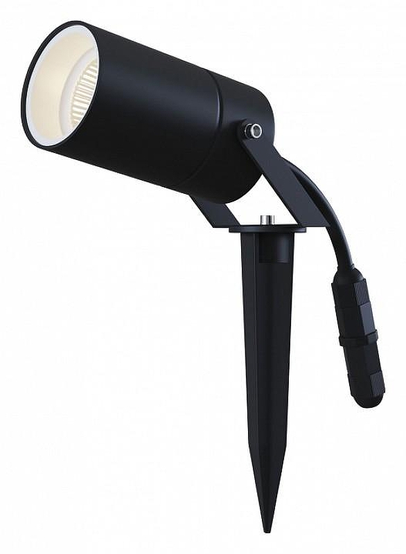 Грунтовый светильник Maytoni Scope O025FL-01B цвет плафона/подвески Черный, цвет арматуры Черный