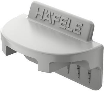 Hafele Фиксатор задней стенки, пластик, серый, упаковка - 100 штук, 260.09.560