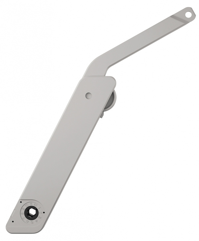 Hafele Free flap H 1.5, модель D, пластик серый, упаковка - 50 штук, 372.39.330