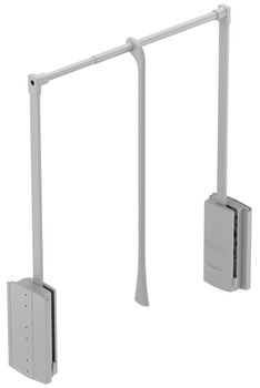 Hafele гардеробный лифт хром /черный 10кг 600-1000мм 805.20.081