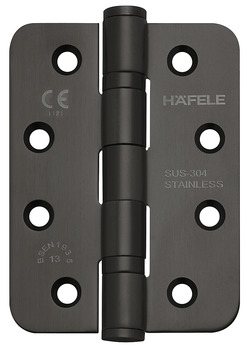 Hafele Петля карточная, черная Матовая102x76x3мм 926.98.053