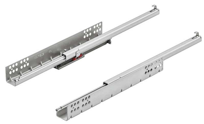 Hafele runners UM S25, self-close, штифт, 500мм 433.08.150