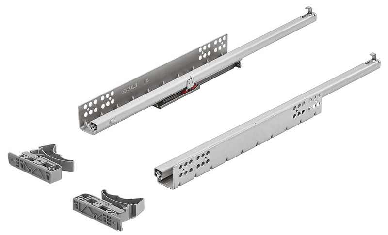Hafele runners UM S25, SOFT-CLOSE,с цапфой, 300мм 433.07.230
