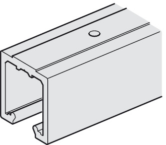 Hafele Slido W-Fo32 ходовая шина с ответная, алюминий, 3м 943.55.041