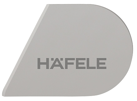 Hafele Заглушка Free flap H 1.5 сер левая, упаковка - 50 штук, 372.39.001