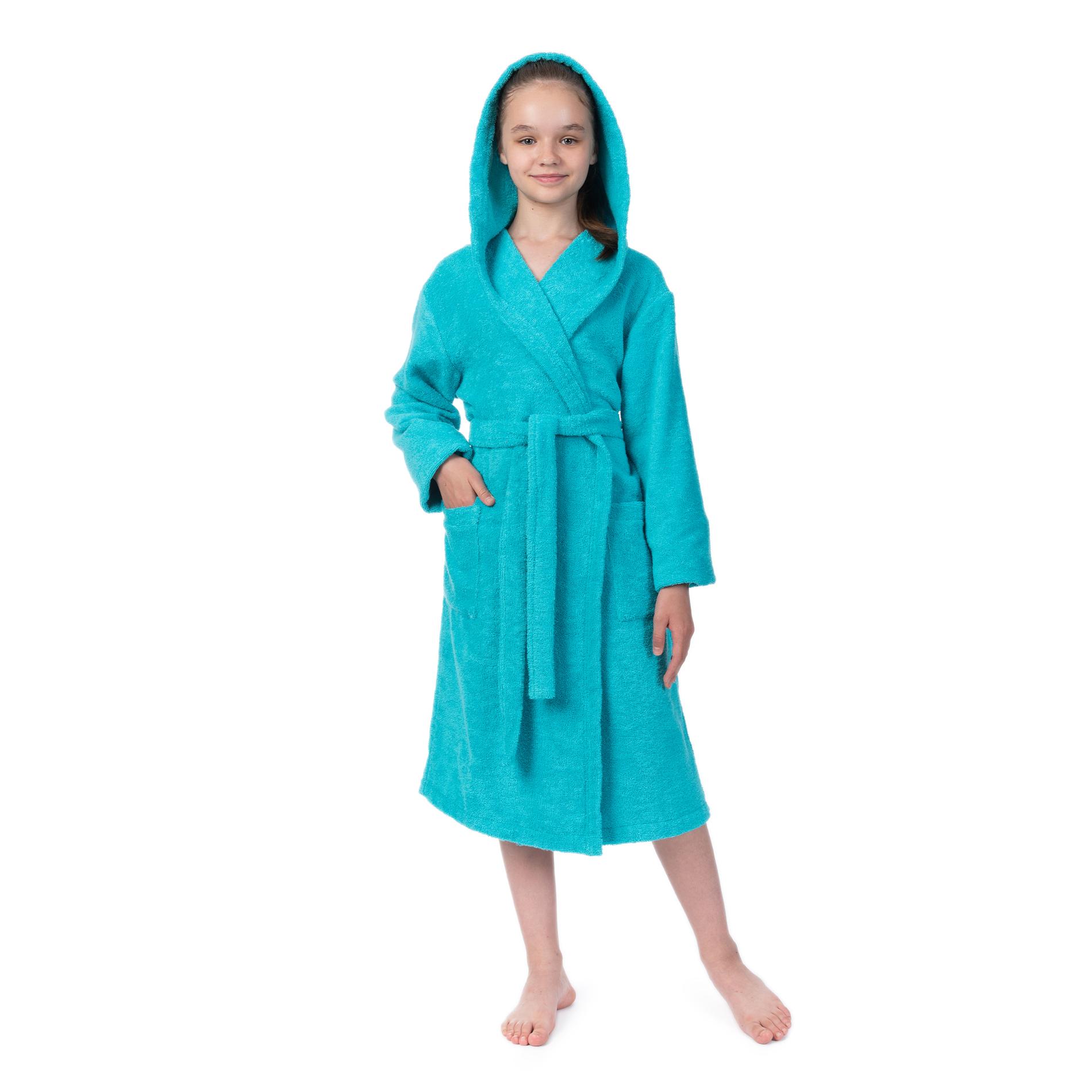 Халат детский Cleanelly Basic Dinamica бирюза р.36