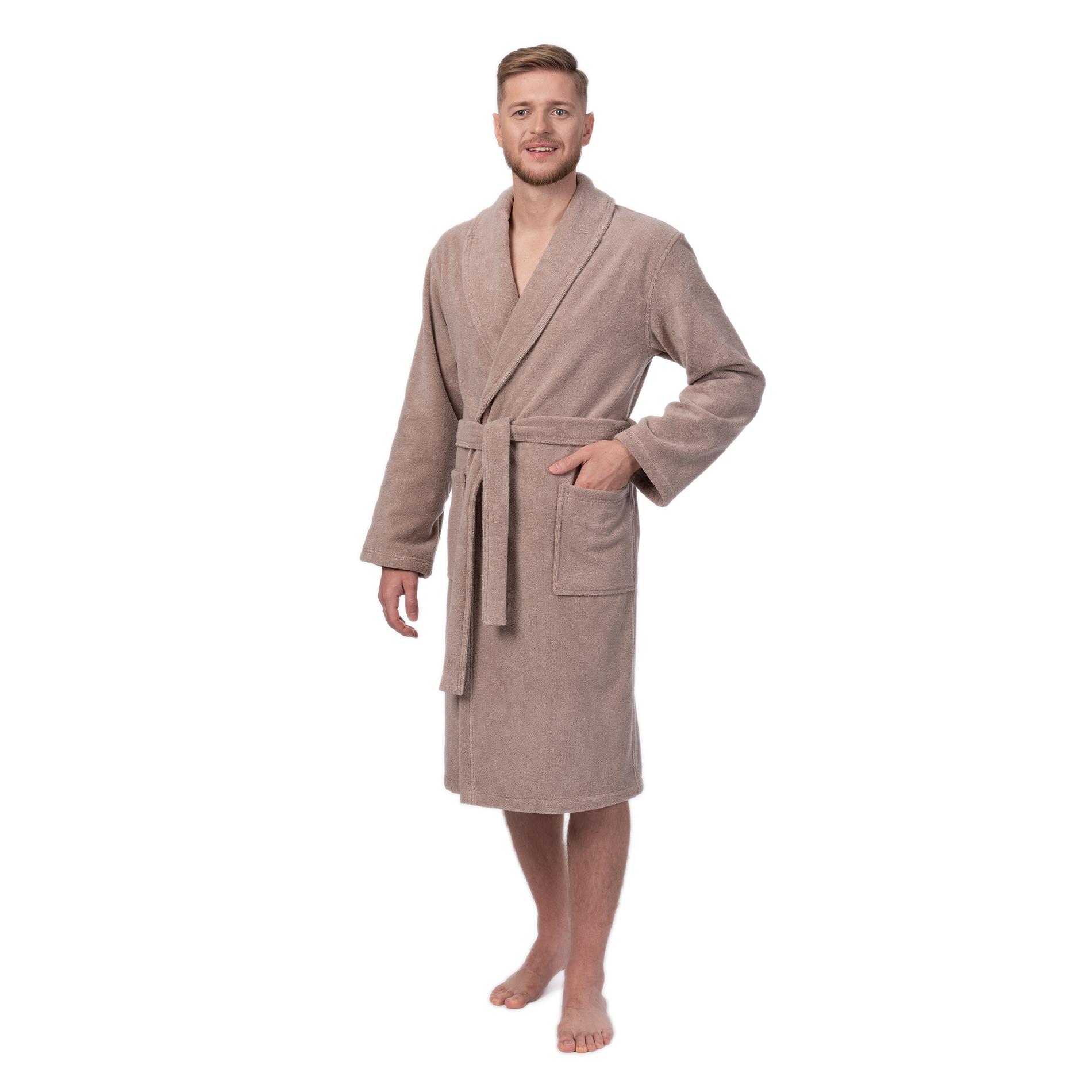 Халат мужской Cleanelly Perfetto Tenerezza бежевый р.54