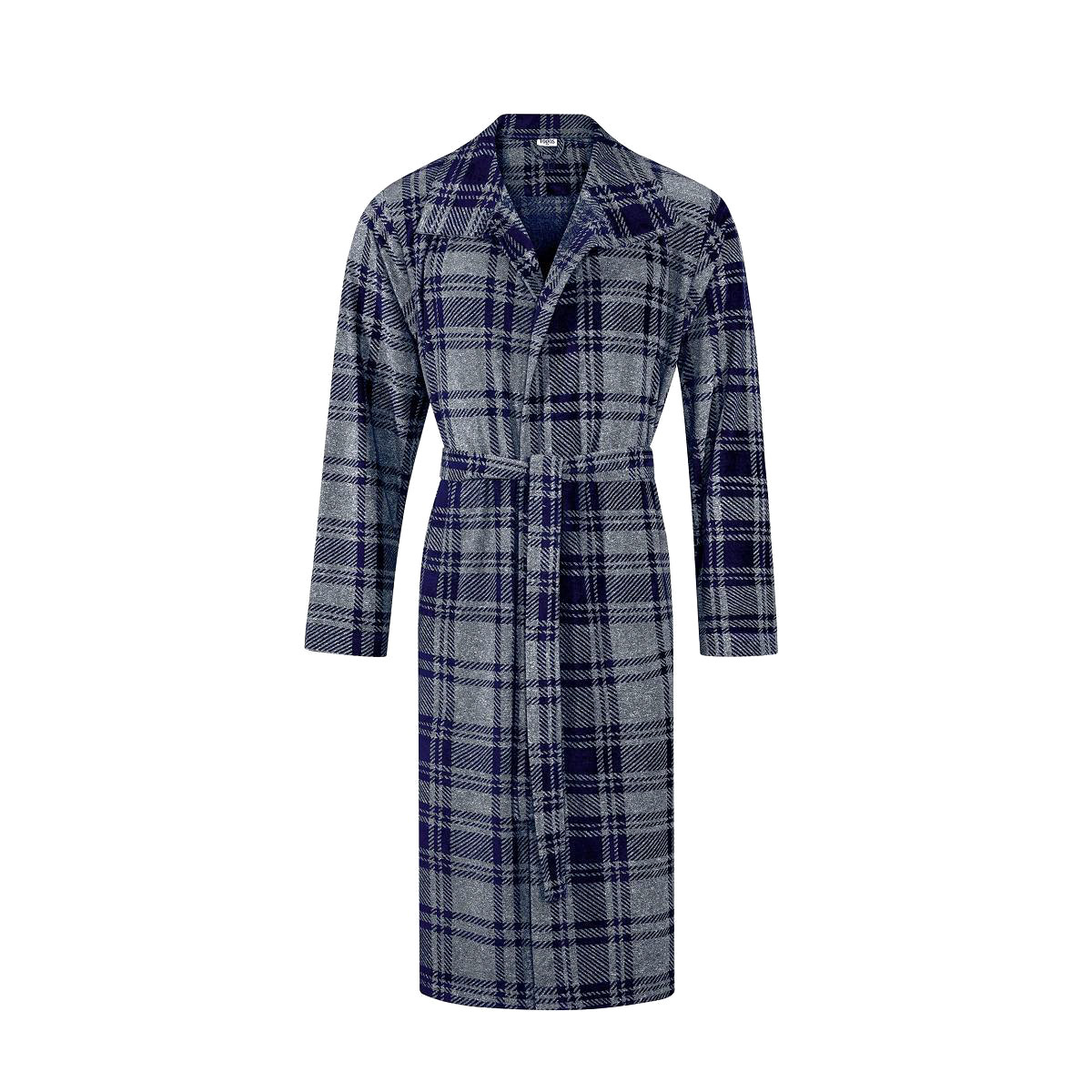Халат Togas Скотт серый с синим XL 52