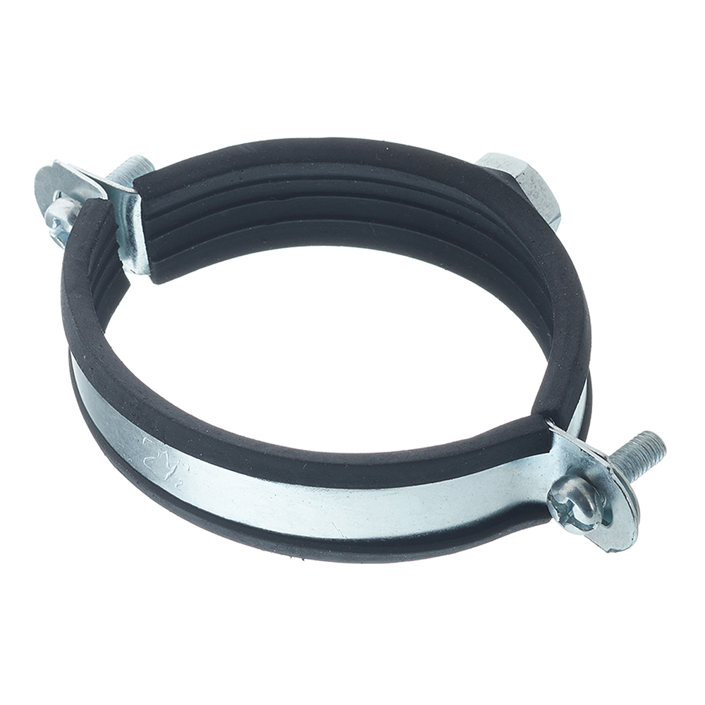 Хомут сантехнический 2 1/2" 73-80 мм оцинкованная сталь (20 шт.)