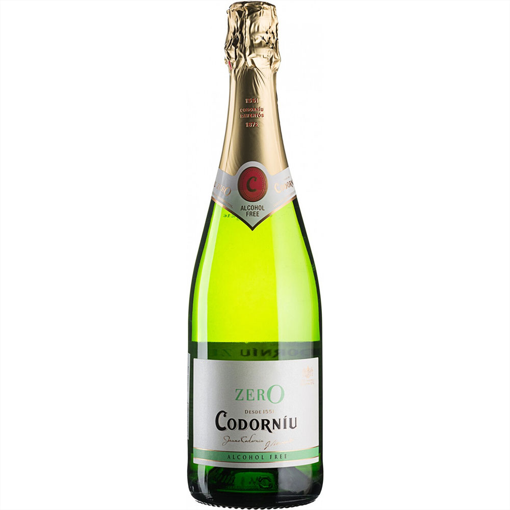 Игристое вино белое сухое "Codorniu" Zero , безалкогольный 0,75 л