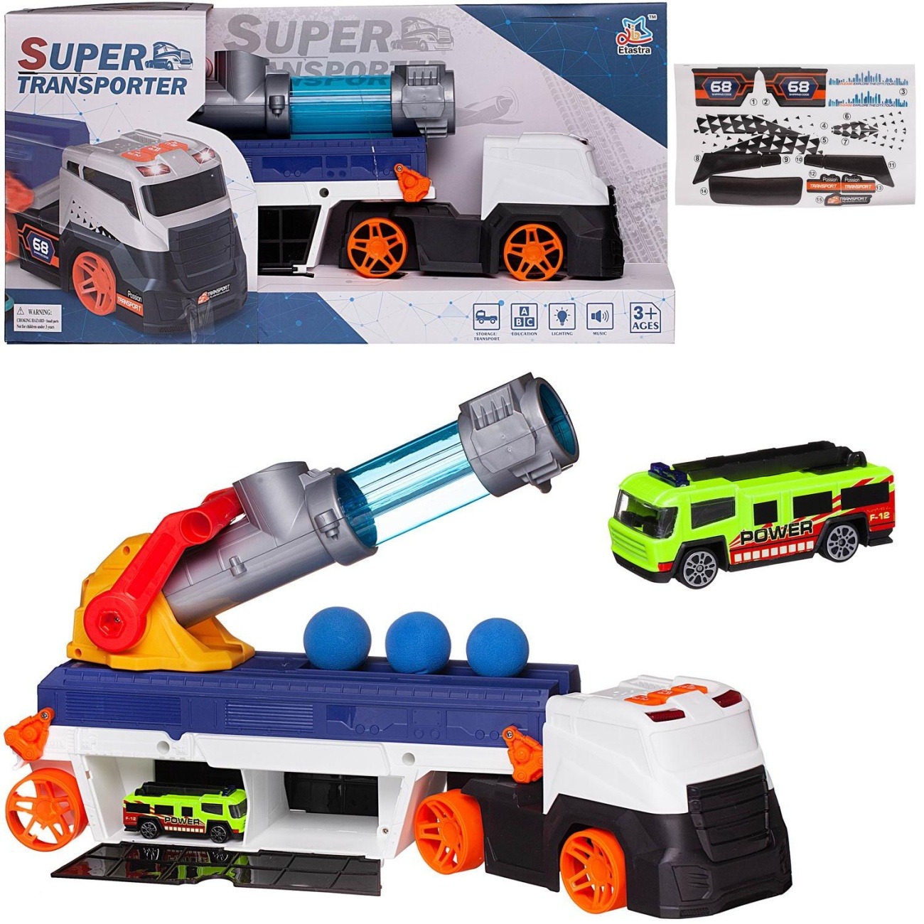 Игровой набор Junfa Автовоз-трек-парковка 3в1 (WT-07958)