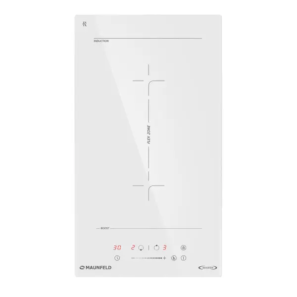 Индукционная варочная панель Maunfeld AVI3028SFWH 29x5.8x52 см 2 конфорки цвет белый