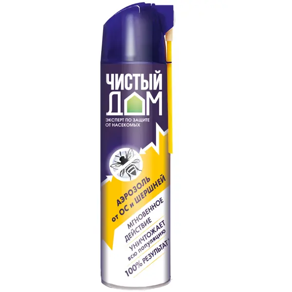 Инсектицид для защиты от ос и шершней Чистый дом аэрозоль