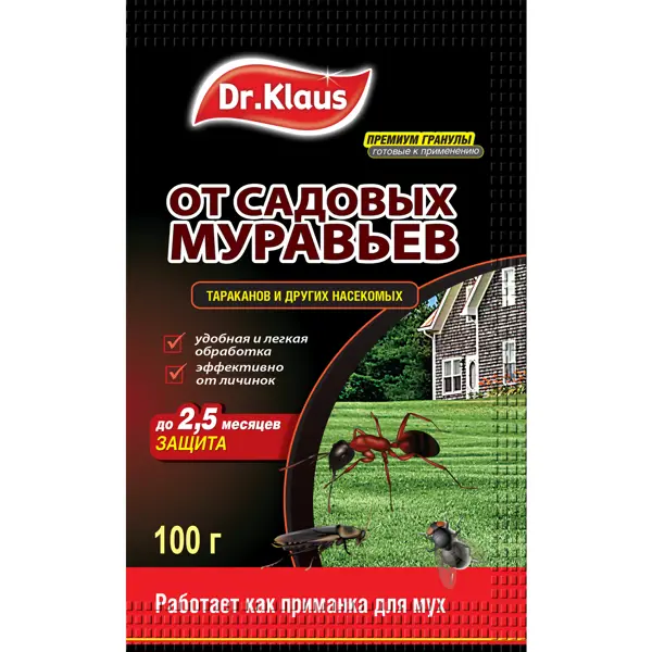 Инсектицид Dr. Klaus от муравьев гранулы 100 г