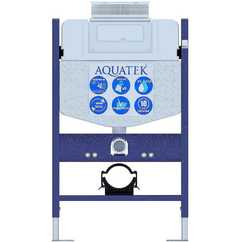 Инсталляция Aquatek INS-0000018 для унитаза без клавиши смыва
