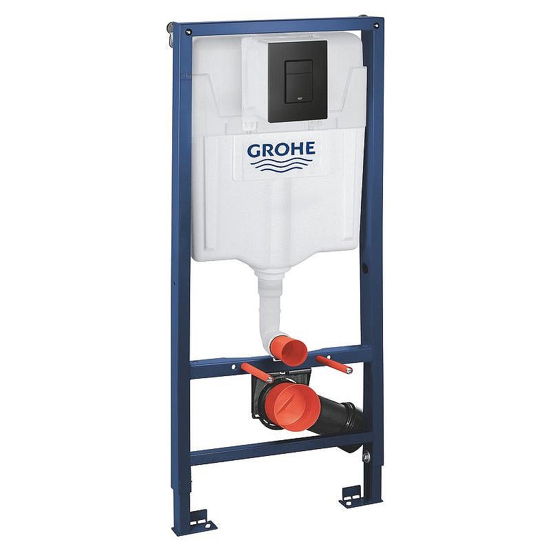 Инсталляция Grohe Rapid SL 39939000 для унитаза с клавишей смыва цвет Черный