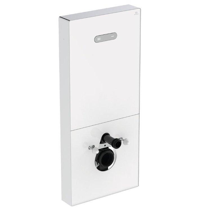 Инсталляция Ideal Standard Prosys R0144AC для унитаза цвет Белое стекло с клавишей смыва цвет Нержавеющая сталь