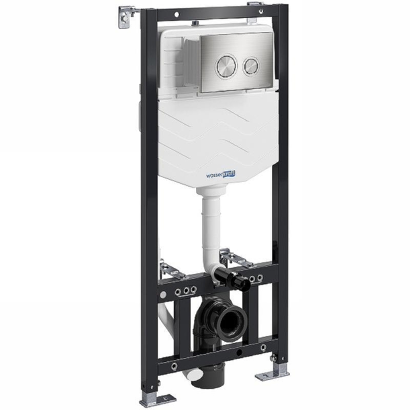 Инсталляция WasserKRAFT Aller 10TLT.010.ME.BN01 для унитаза с клавишей смыва Никель
