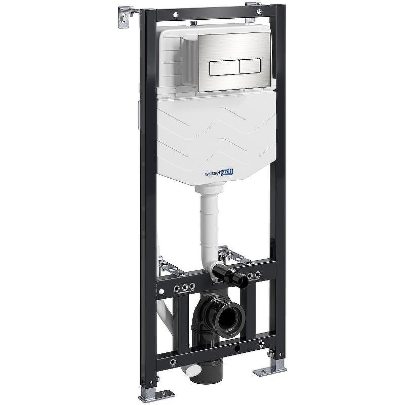 Инсталляция WasserKRAFT Aller 10TLT.010.ME.BN03 для унитаза с клавишей смыва Никель