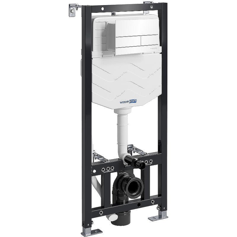 Инсталляция WasserKRAFT Aller 10TLT.010.ME.WH04 для унитаза с Белой клавишей смыва
