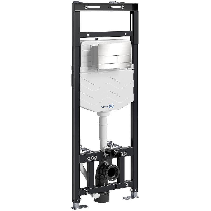 Инсталляция WasserKRAFT Alme 15TLT.010.ME.BN04 для унитаза с клавишей смыва Никель