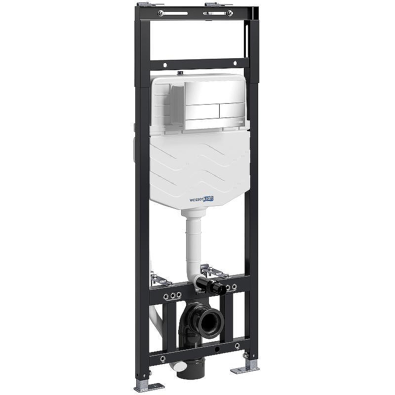 Инсталляция WasserKRAFT Alme 15TLT.010.ME.CH04 для унитаза с клавишей смыва Хром
