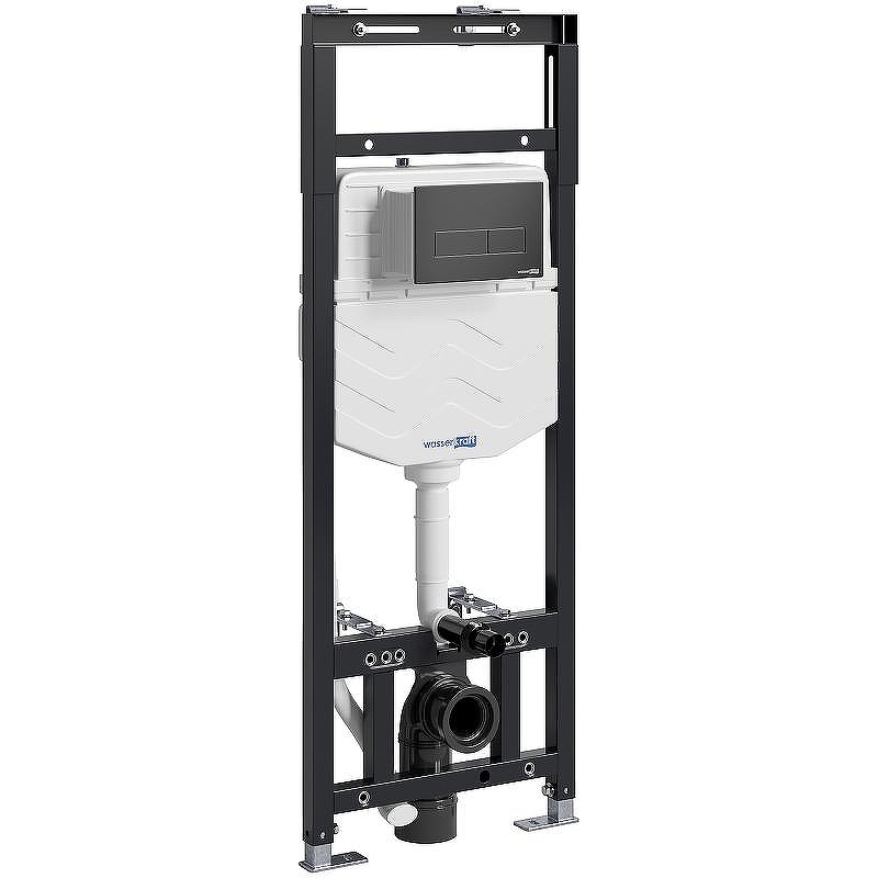 Инсталляция WasserKRAFT Alme 15TLT.010.ME.MB03 для унитаза с Черной матовой клавишей смыва