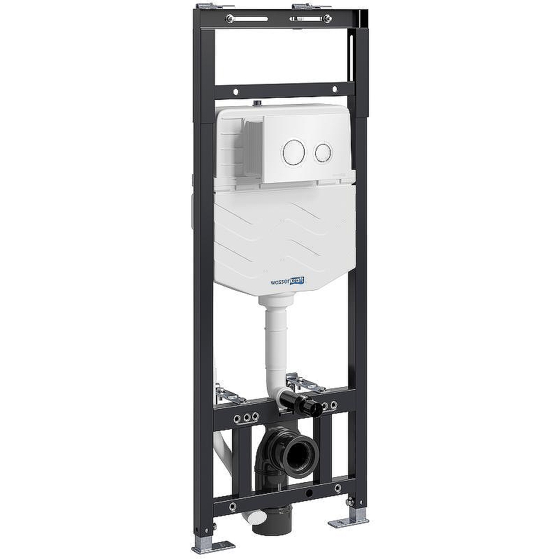 Инсталляция WasserKRAFT Alme 15TLT.010.ME.WH01 для унитаза с Белой глянцевой клавишей смыва