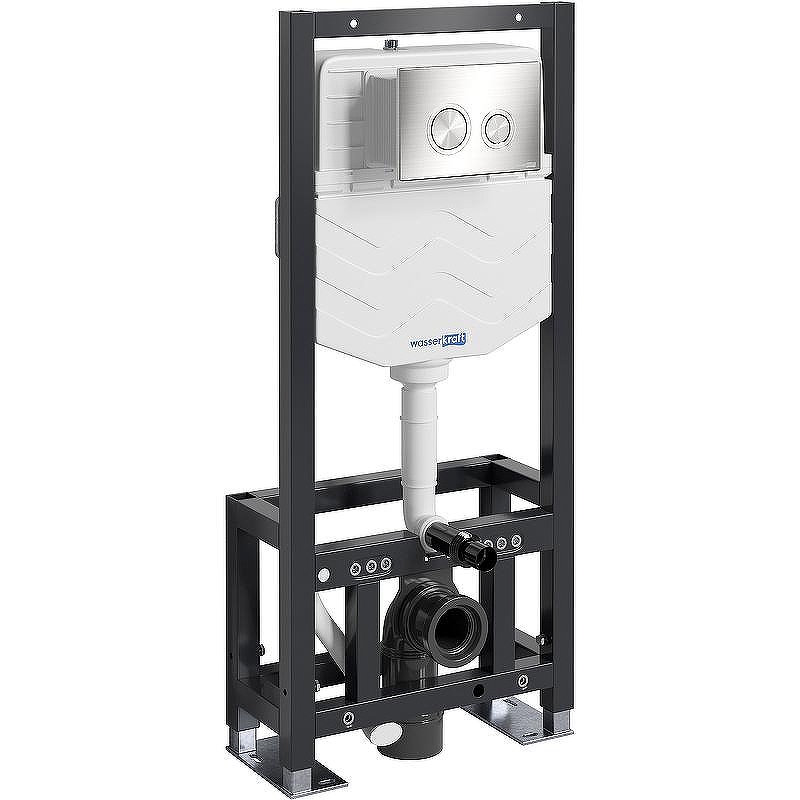 Инсталляция WasserKRAFT Dill 61TLT.010.ME.BN01 для унитаза с клавишей смыва Никель