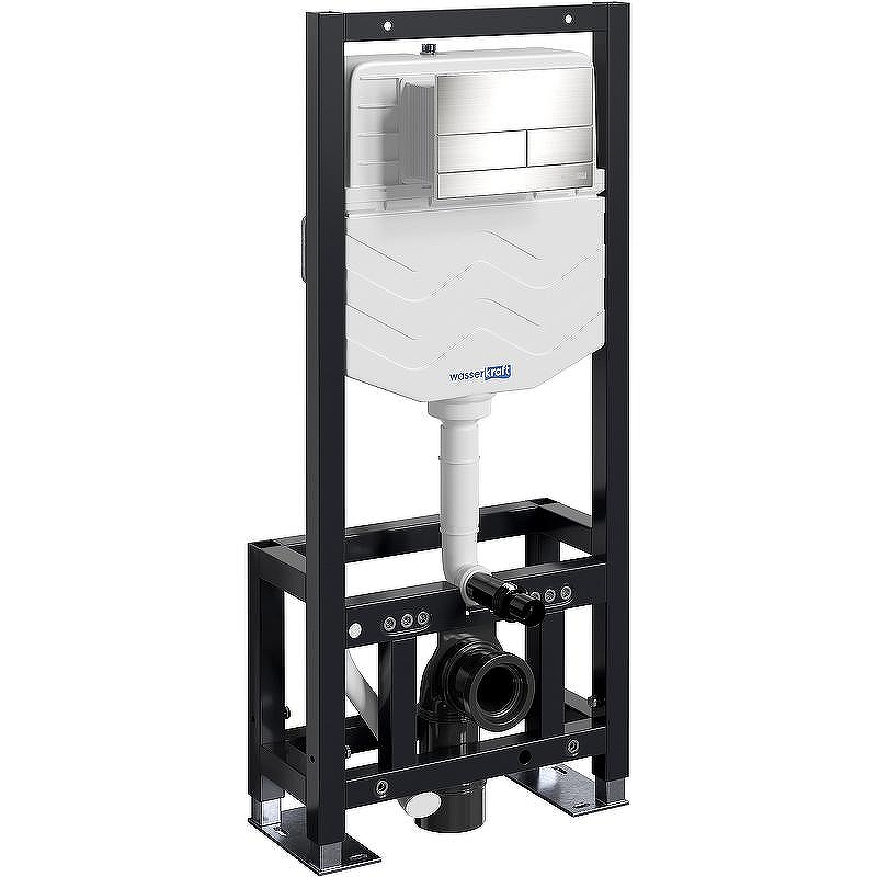 Инсталляция WasserKRAFT Dill 61TLT.010.ME.BN04 для унитаза с клавишей смыва Никель