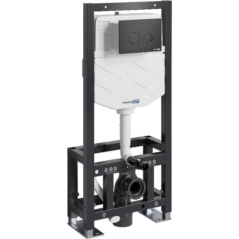 Инсталляция WasserKRAFT Dill 61TLT.010.ME.MB01 для унитаза с Черной матовой клавишей смыва